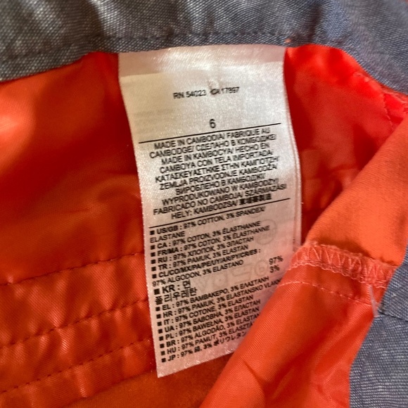 Banana Republic Ryan Fit Coupe Pants in Coral Salmon Size 6 - Picture 4 of 7